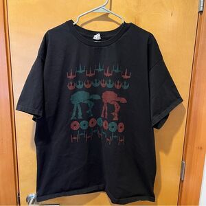 Star Wars ugly Christmas mens tshirt xxl